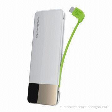Power Bank with 4,500mAh, TF Card Reader for iPhone 5, Samsung Galaxy, HTC and RIM's BlackBerry